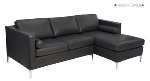 Andrea Leather Sofa Chaise